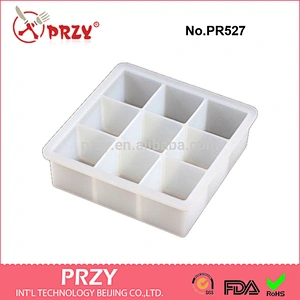 PR527 9 cavity soap mold,9 Cube Soap Silicone Mold,Flexible Molds