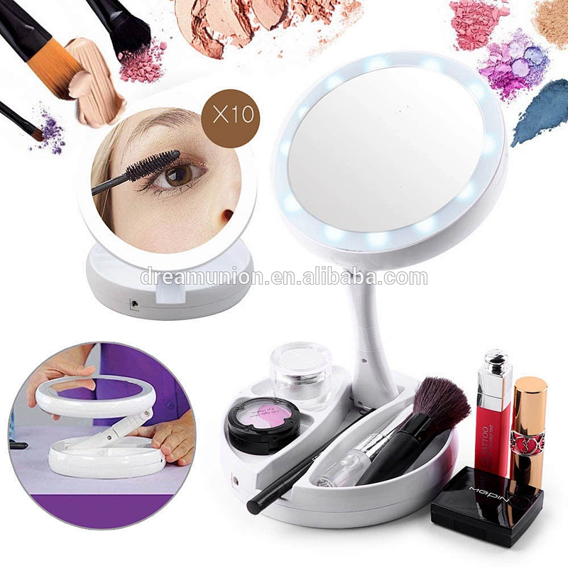 36 LED Double Sided Makeup Cosmetic Vanity Light up Mirror Large Touch Screen