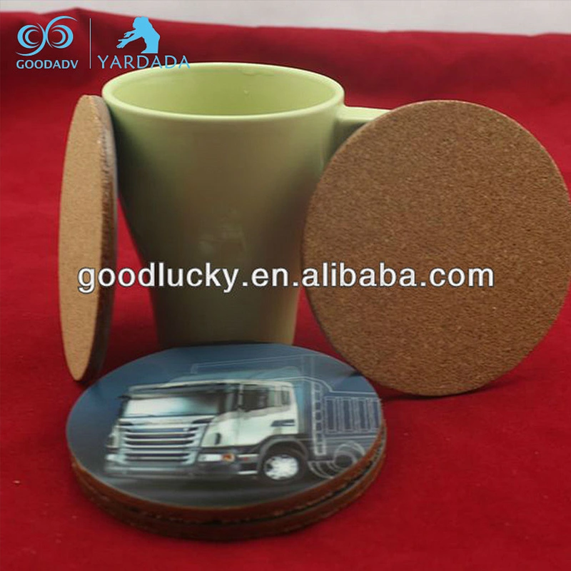 Round Thick Wooden Coaster,MDF Tableware Beverage Coaster