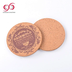 GOODADV supplies cork backed coasters personalised