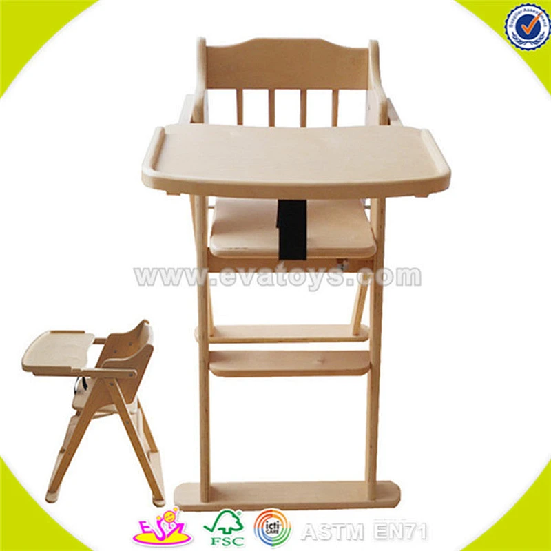 wholesale latest wooden baby feeding chair for children hot sale best quality wooden feeding chair W08F013