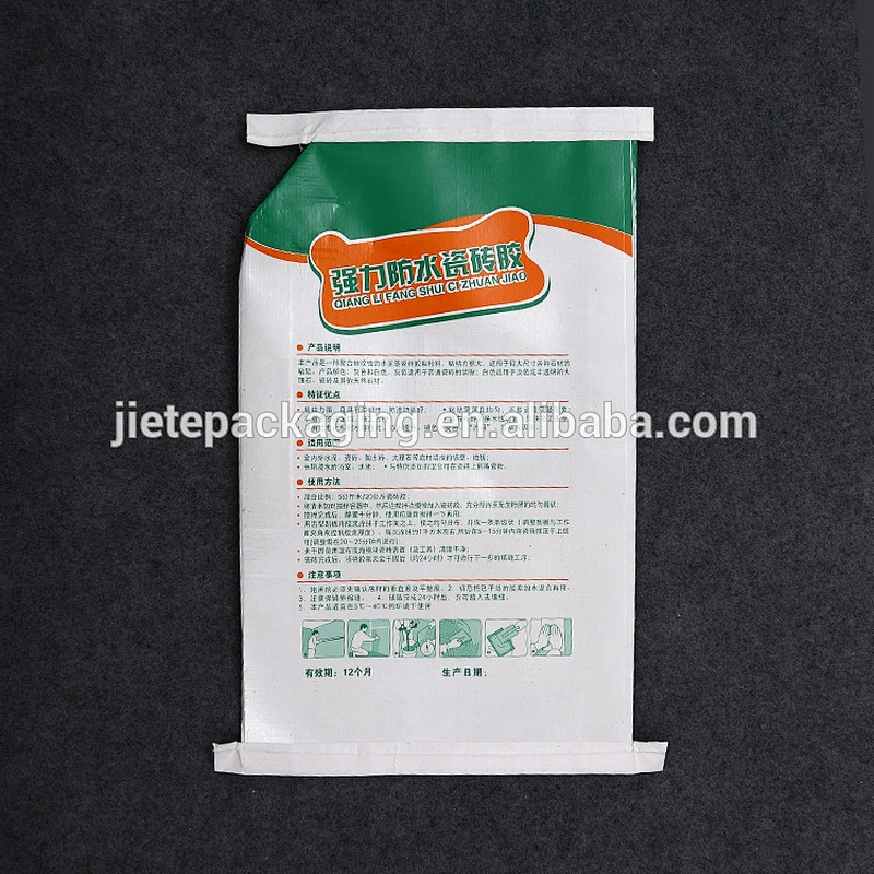 plastic pp woven bag for tile adhesive packaging with lamination