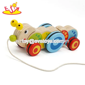 Wholesale most lovely wooden pull chicken toy help baby learning walking W05B165