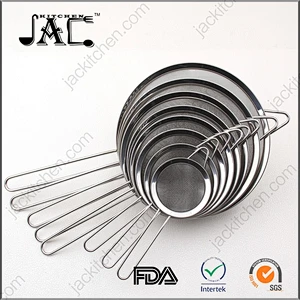 China Kitchen Tool Stainless Steel Mesh Strainer Set