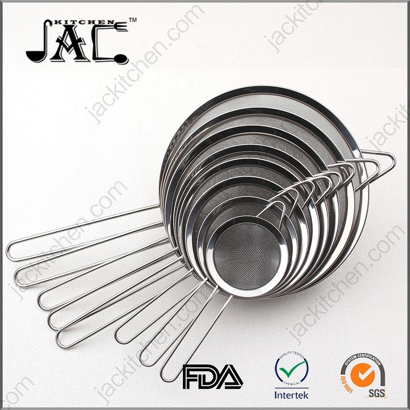 China Kitchen Tool Stainless Steel Mesh Strainer Set