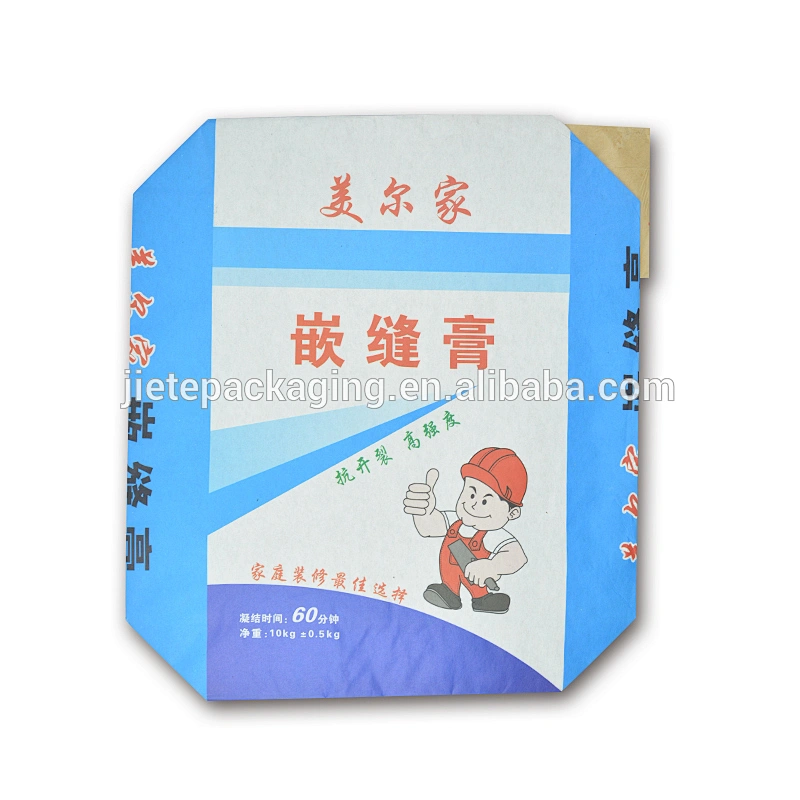 Super strong moisture proof wall putty packaging paper bags with valve port