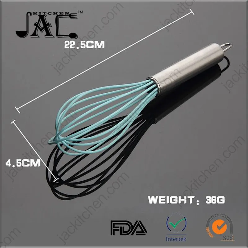 Bulk Stainless Steel Silicone Cooking Egg Whisk