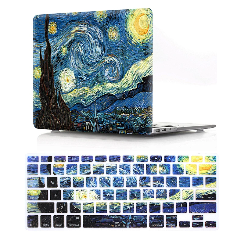 2 in 1 OEM Product Silicone Keyboard Cover and PC Shell Laptop Hard Case Cover for Mac for Macbook Pro 13/15