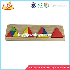 Wholesale educational wooden geometric blocks toy beautiful wooden geometric blocks toy W13E016