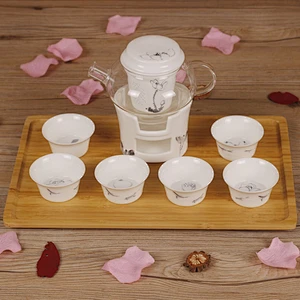 2018 New Style  Tea Set Ceramic With Elegant Pattern For Restaurant And Hotel