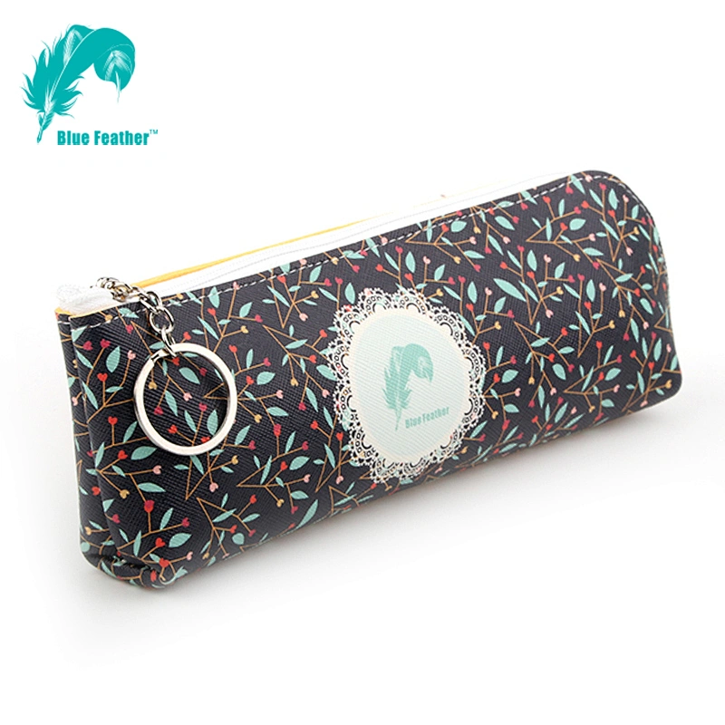 Kids pu leather pencil bag and pencil case factory
