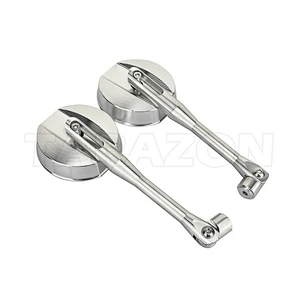Aftermarket best round motorcycle mirrors with blue glass