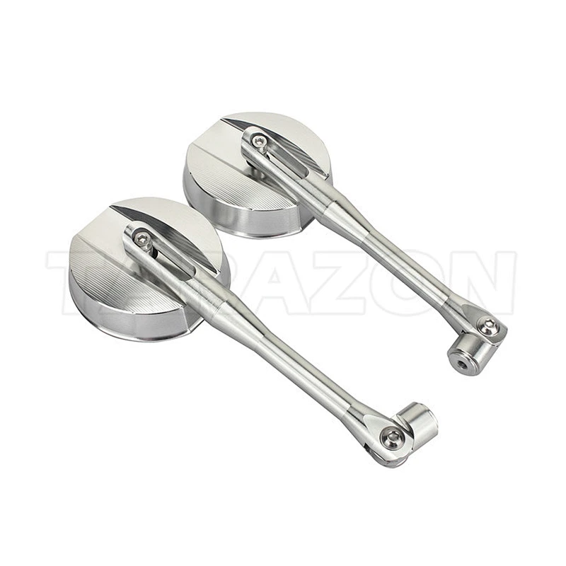 Aftermarket best round motorcycle mirrors with blue glass
