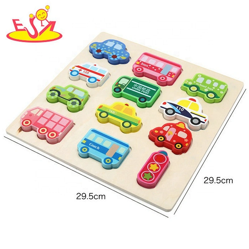 2019 New sale cartoon wooden match puzzle game for children W14D082