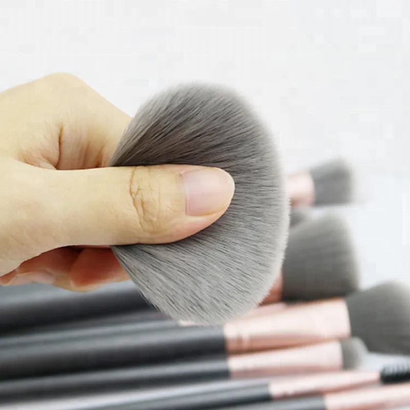 12pcs Private Label Face Blending Makeup Brushes Set With Bag Soft Synthetic Hair For Beauty Cosmetics pincel maquiagem