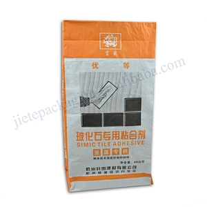 25kg Empty multilayer kraft paper with pe lining cement bag for dry mortar,tile adhesive,wall putty powder
