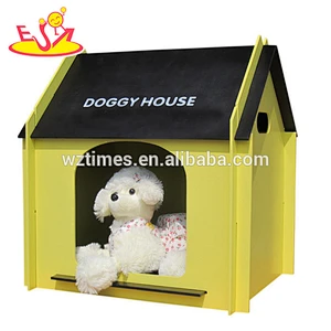 Wholesale wonderful household pink wooden pet house used for dogs and cats W06F002C