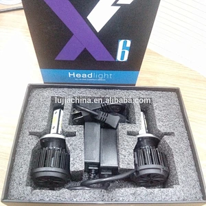 X6 H4 72w 7200lm LED auto parts headlight for land cruiser,shadow coaster,corolla cars accessories HB3 H4 bulb