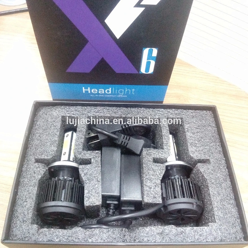 X6 H4 72w 7200lm LED auto parts headlight for land cruiser,shadow coaster,corolla cars accessories HB3 H4 bulb