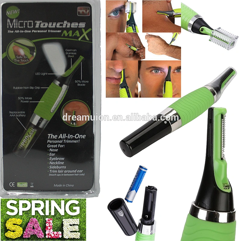 Micro Nose Touch Max Personal Ear Neck Eyebrow Hair Trimmer Groomer Remover Easy
