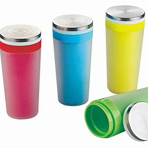 Popular Customized Double Walled Stainless Steel Travel Mug With Lid
