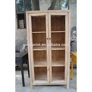 chinese relaimed wood natual wood cabinet/bookcase