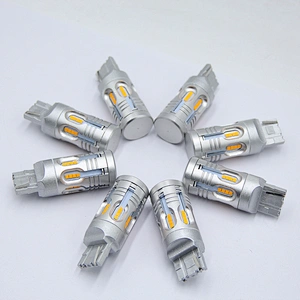 Lujia CANBUS ! CE ROHS 24SMD CSP 2020 10-32V DC/AC T20 7440 7443 Auto car led brake light, turning lamp
