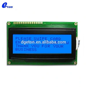 BLACK CHARACTER 4*20 LCD DISPLAY BLUE BACKGROUND STN TRANSFLECTIVE