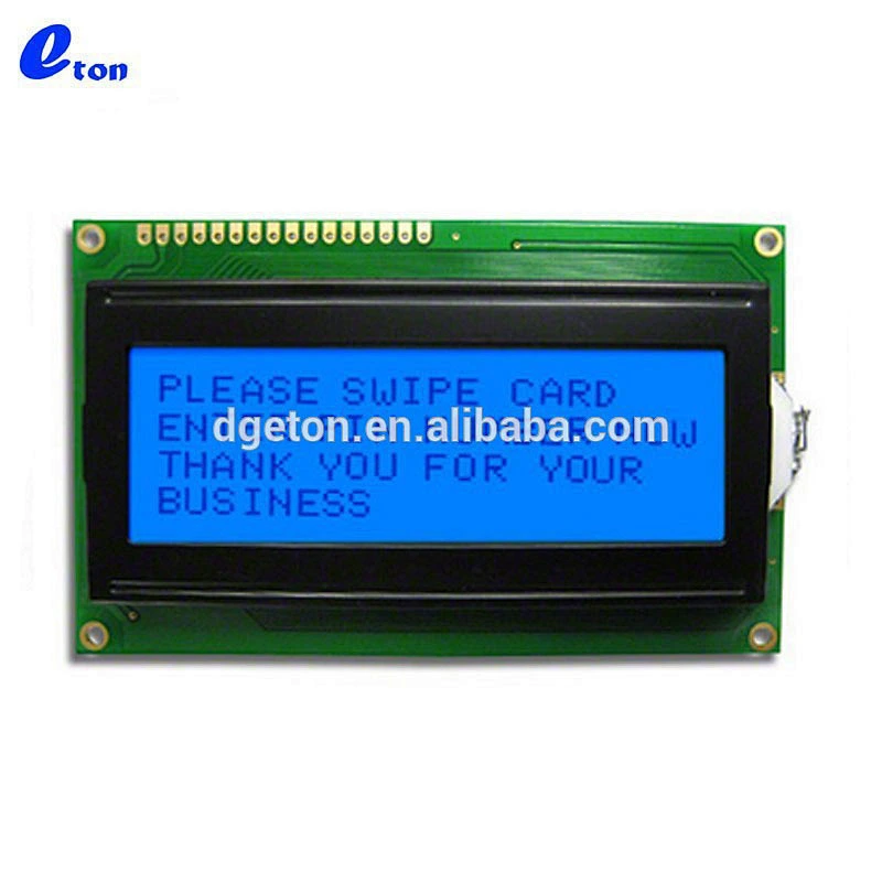 BLACK CHARACTER 4*20 LCD DISPLAY BLUE BACKGROUND STN TRANSFLECTIVE