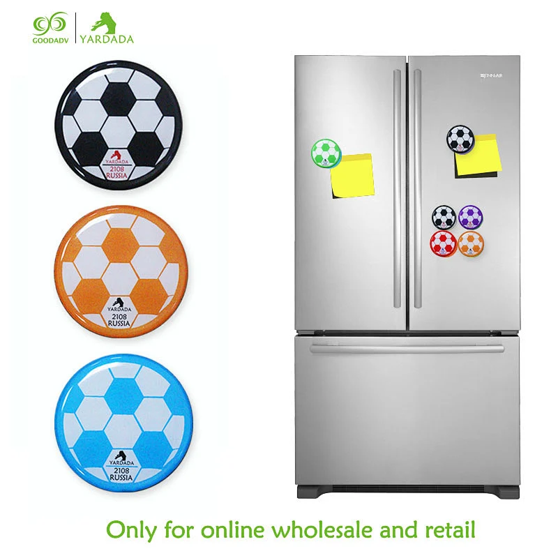 2018 football cup popular gifts crystal epoxy fridge magnet wholesale environmental material, gift fridge magnet in stock
