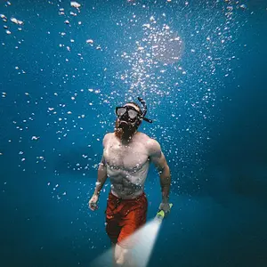 30 METERS PROFESSIONAL DIVING PLASTIC LED FLASHLIGHT TORCH AA BATTERY 2018 HOT SALE 120 LUMENS