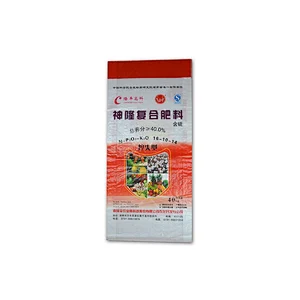 Red 40 kg poly seed, fertilizer pp woven bag for weave packaging wholesale