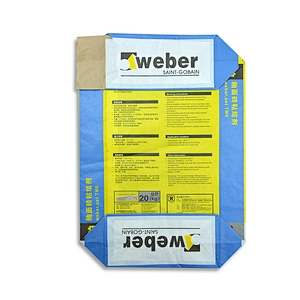 kraft paper valve bag packing cement, glue, mortar 25kg