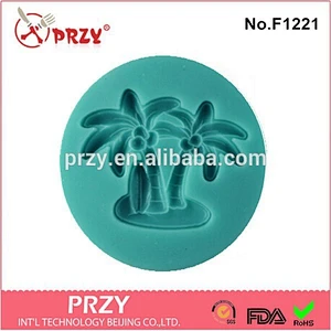 F1221 PRZY coconut silicone fondant mold , cheap silicone molds