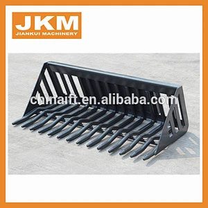 Infront skid steer loader tractor stone bucket attachment pallet fork for sale