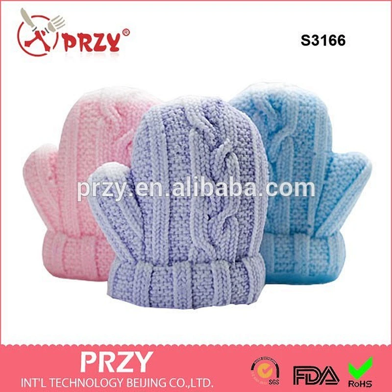 Knitted mitten New Year series 3d handmade silicone soap molds for soap decoration