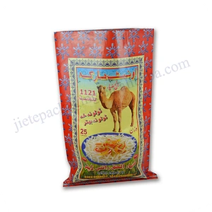 Design printing and laminated 25kg plastic rice bag for packaging wheat,corn,buckwheat,sorghum