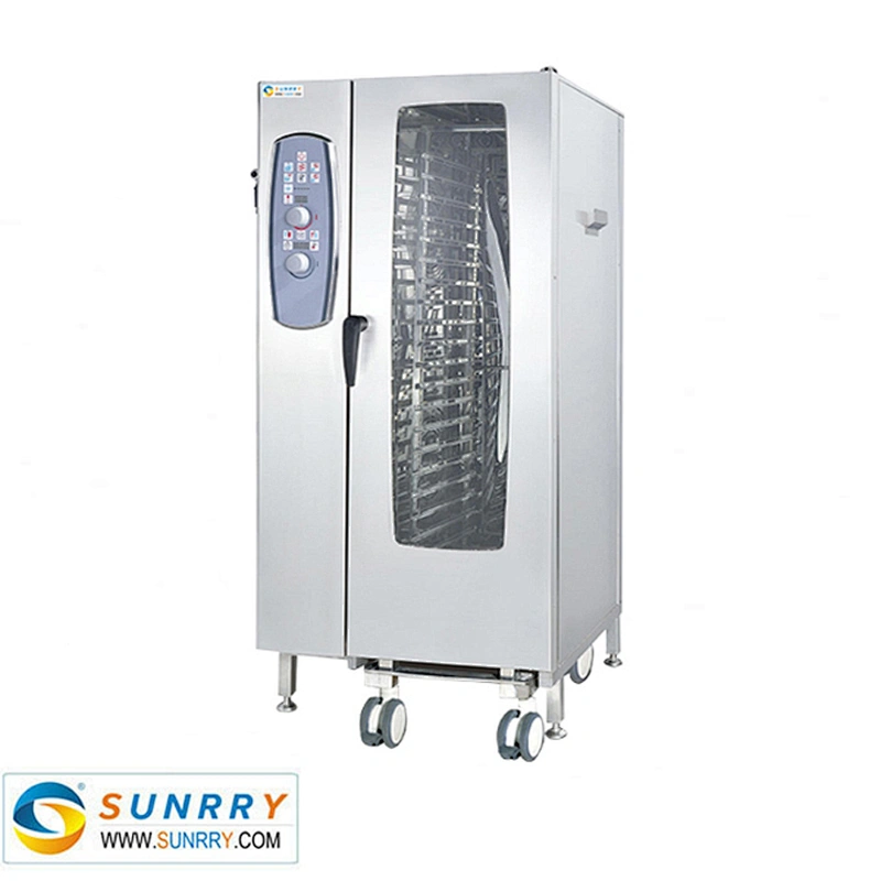 Professional commercial 20 trays rational electric combi oven with stable and safe fire heating system