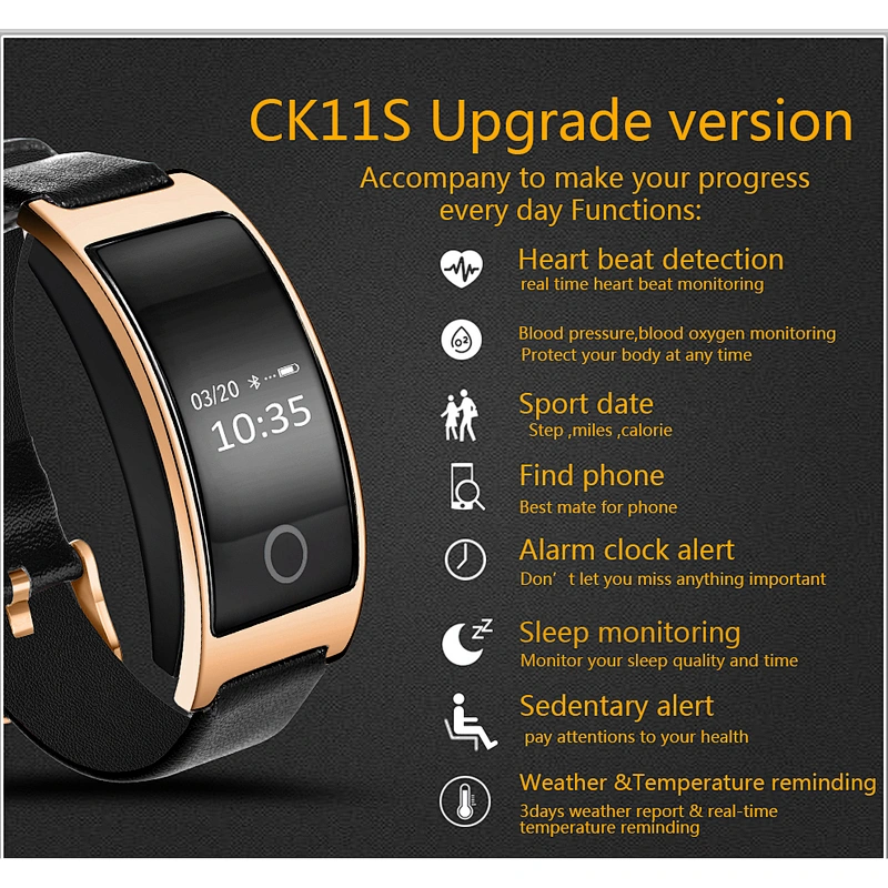 China mobile phone accessories manufacturer support OEM fitness track bracelet with blood pressure support customize your own lo