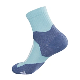 Men's Cotton Half Terry Soft Comfortable Blue Jacquard Casual Sports Running Athletic Crew Wear Resistant Socks