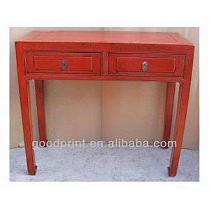 Old Elm Console Table