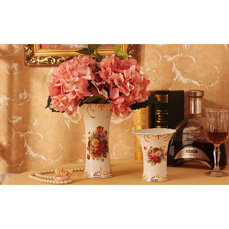 European style ceramic luxury home decoration crafts ornaments vase Flowers