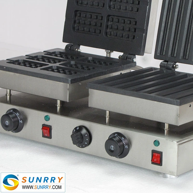 Electric industrial waffle machine hot cake maker square and cylinder food making machine