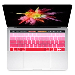 Rainbow Silicone Keyboard Protective Film laptop skin For Macbook Pro 13
