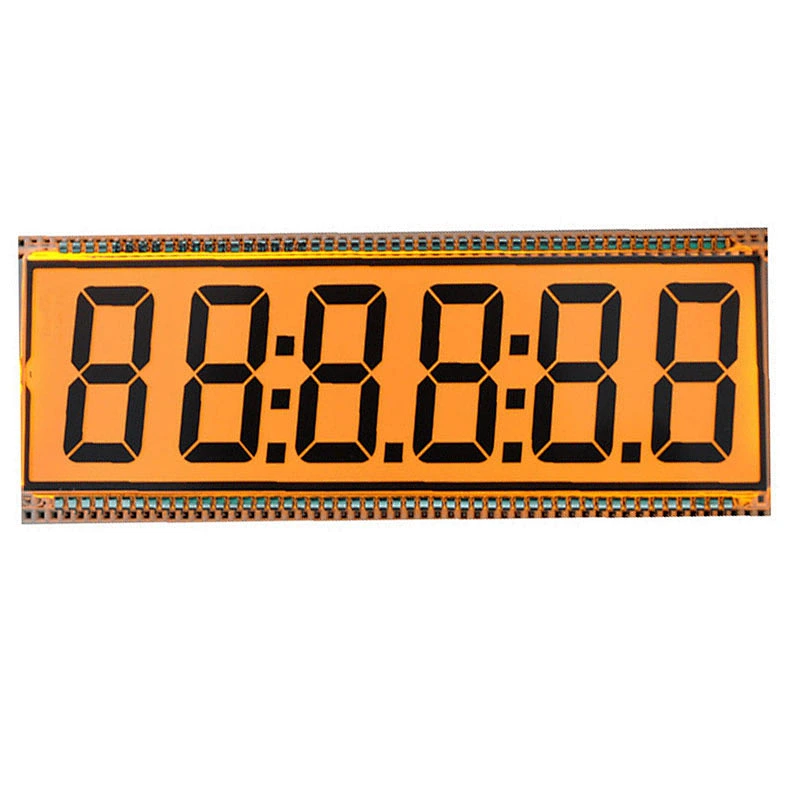 Custom big small 7 Segment monochrome display screen glass panel module TN LCD display