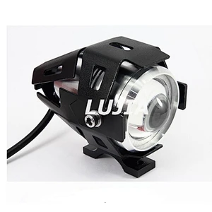 Motorcycle Headlights U7 Fog Light Spot Lamp 10W Black with high/low beam ,flashing/strobe