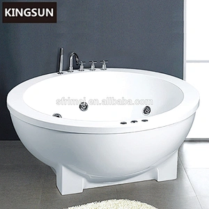 Freestanding badewanne round indoor portable hot tub whirlpool for one person