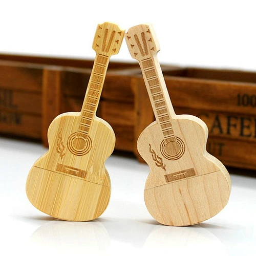Creative Wooden GUITAR Usb Drive Memory Stick