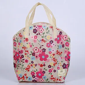 Custom printed non-woven shopping bags for shopping with handle
