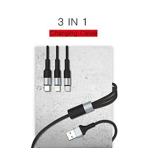 3 In 1 Magnetic Usb Cable Type-C Micro Magnet Multi Charger Data Cables For mobile devices